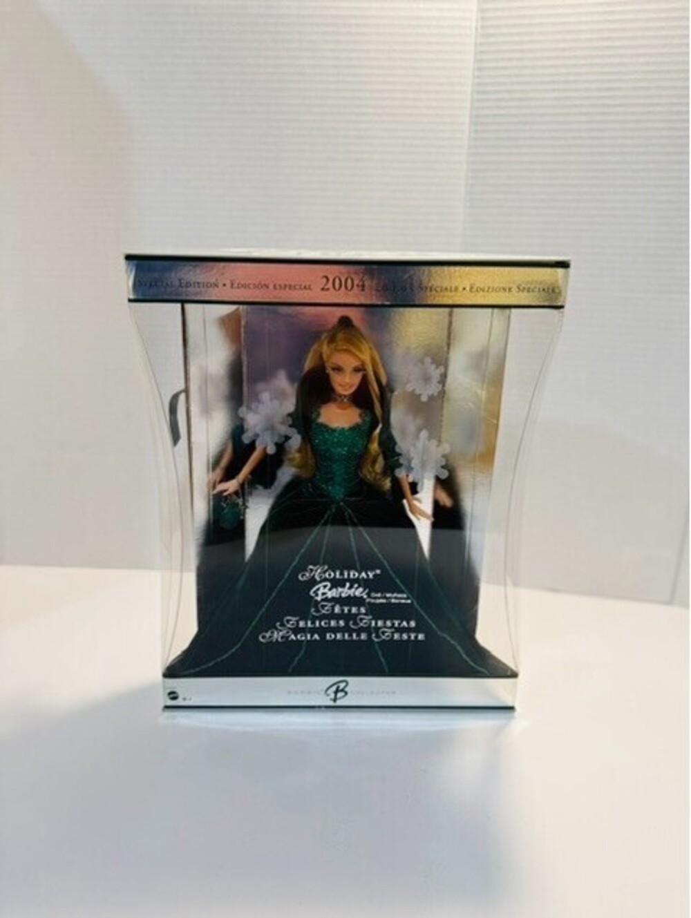 2004 Holiday Barbie Doll Special Edition Green Velvet Gown Mattel B5848 NRFB NIB